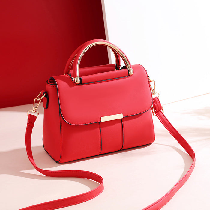 Wholesale Shoulder Bag PU Solid Color Crossbody Portable JDC-SD-Zhip002