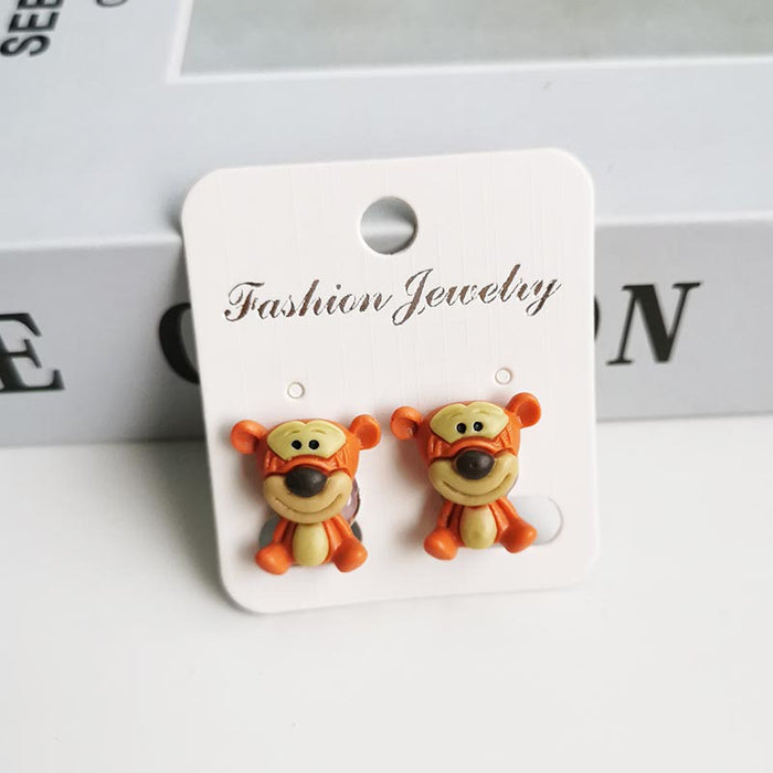 Wholesale Cartoon Kids Alloy Ear Clip Earrings JDC-ES-Hanjia001