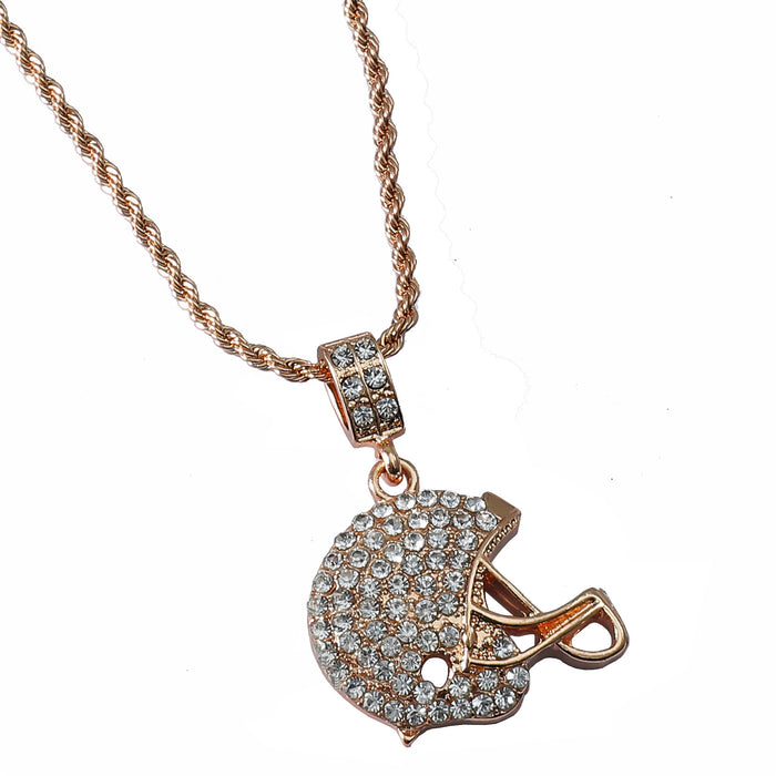 Wholesale Rugby Cap Diamond Alloy Necklace JDC-NE-ChenH011