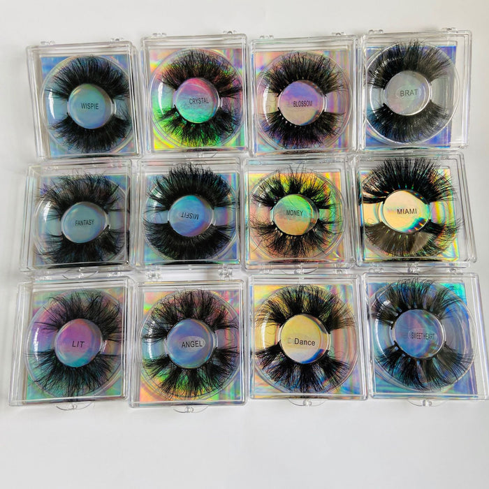 Wholesale 8D 25mm Mink Lengthening Thick False Eyelashes JDC-EY-MYan002