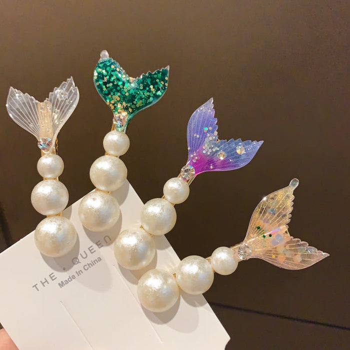 Jewelry WholesaleWholesale Mermaid Tail Fin Rhinestone Hairpin JDC-HC-KX002 Hair Clips 柯羡 %variant_option1% %variant_option2% %variant_option3%  Factory Price JoyasDeChina Joyas De China