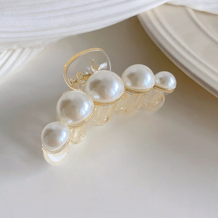 Wholesale Vintage Pearl Beautiful Flower Small Grab Clip JDC-HC-Hankou004