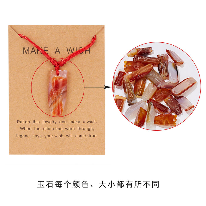 Jewelry WholesaleWholesale Jade Leather String Animal Necklace JDC-NE-YinH015 Necklaces 颖皓 %variant_option1% %variant_option2% %variant_option3%  Factory Price JoyasDeChina Joyas De China