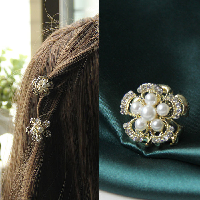 Wholesale Hair Clips Pearl Rhinestone Alloy JDC-HC-FSE002