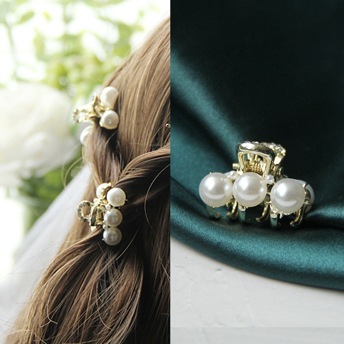 Wholesale Hair Clips Pearl Rhinestone Alloy JDC-HC-FSE002