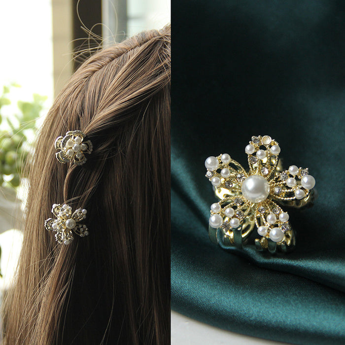 Wholesale Hair Clips Pearl Rhinestone Alloy JDC-HC-FSE002