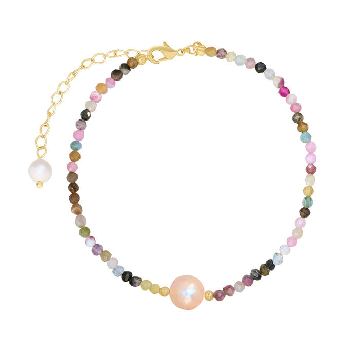 Wholesale Freshwater Pearl Premium Color Crystal Bracelet JDC-BT-BY037