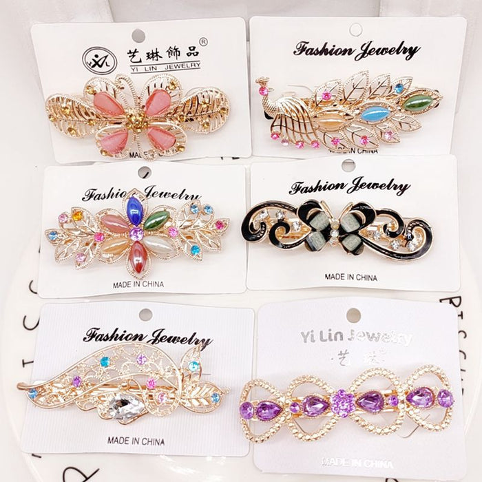 Jewelry WholesaleWholesale 24pcs Crystal Diamond Alloy Hair Clips JDC-HC-Yuechen001 Hair Clips 玥宸 %variant_option1% %variant_option2% %variant_option3%  Factory Price JoyasDeChina Joyas De China