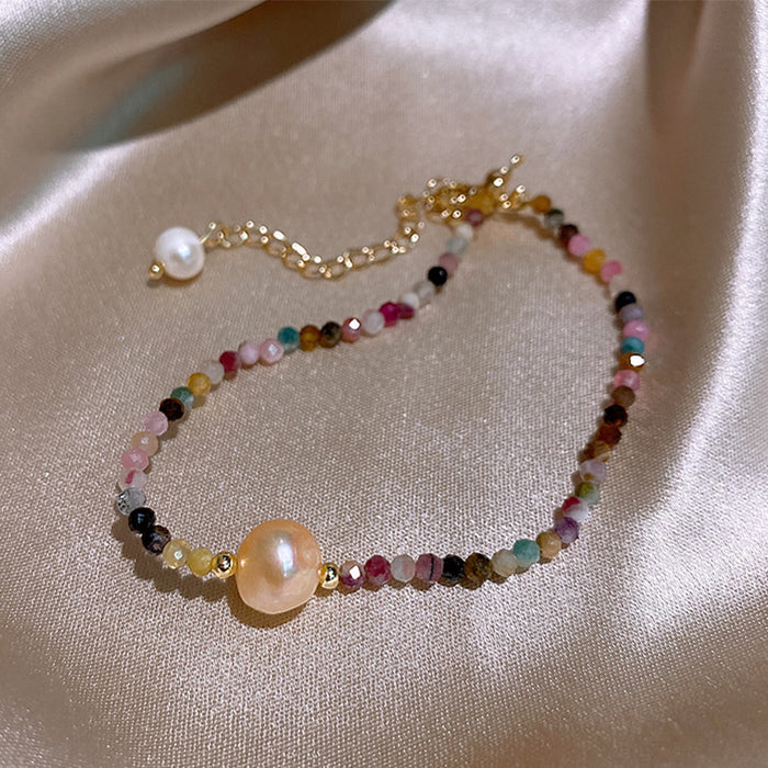 Wholesale Freshwater Pearl Premium Color Crystal Bracelet JDC-BT-BY037