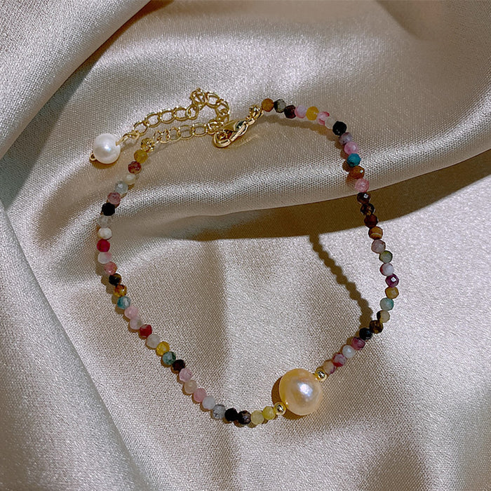 Wholesale Freshwater Pearl Premium Color Crystal Bracelet JDC-BT-BY037