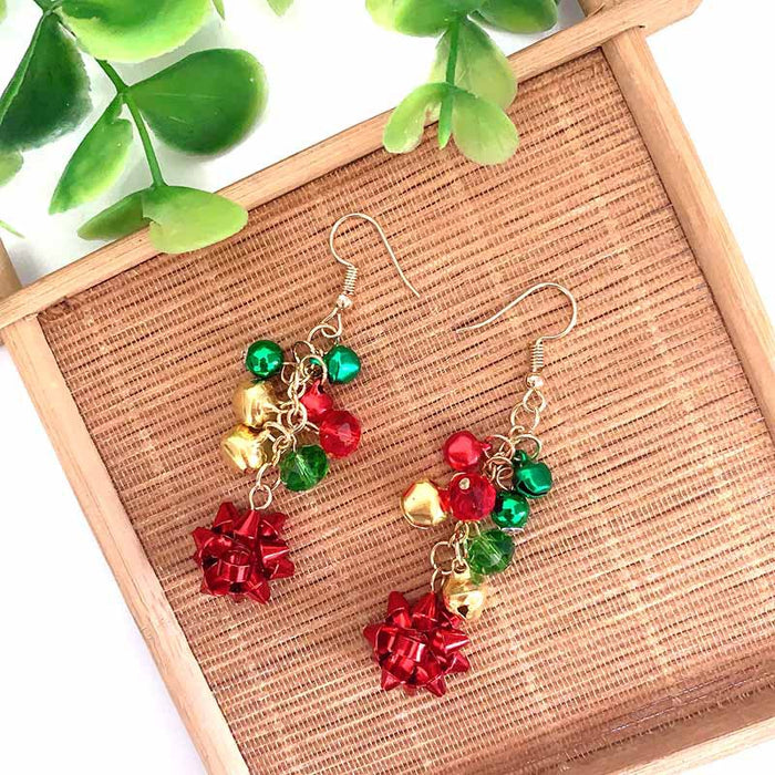 Wholesale Necklaces Alloy Christmas Jewelry Set Colorful JDC-NE-YQL001