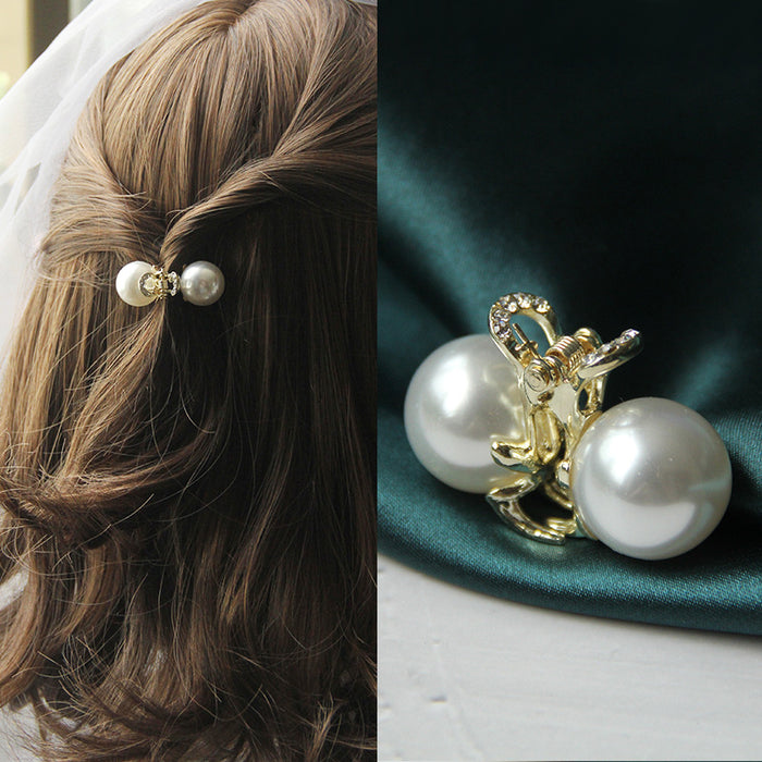 Wholesale Hair Clips Pearl Rhinestone Alloy JDC-HC-FSE002