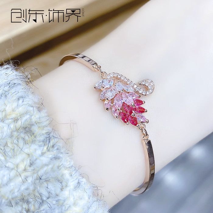 Jewelry WholesaleWholesale gradient Swan color Zircon Bracelet JDC-BT-YouH018 Bracelet 优涵 %variant_option1% %variant_option2% %variant_option3%  Factory Price JoyasDeChina Joyas De China