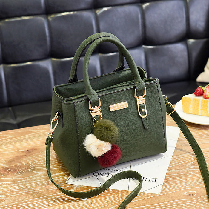 Wholesale shoulder bag PU handbag MQO≥3 JDC-SD-Luqiao002