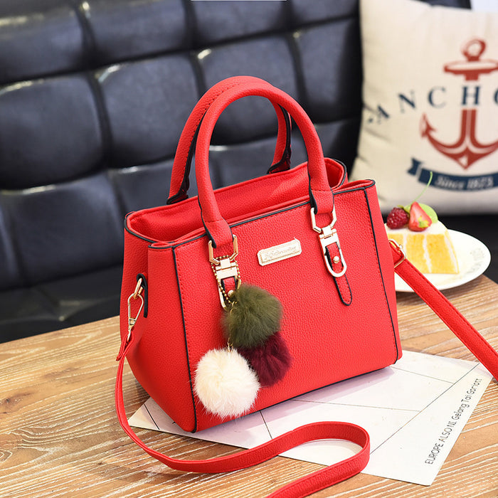 Wholesale shoulder bag PU handbag MQO≥3 JDC-SD-Luqiao002