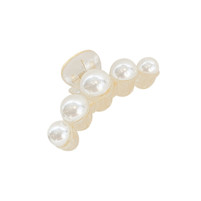 Wholesale Vintage Pearl Beautiful Flower Small Grab Clip JDC-HC-Hankou004