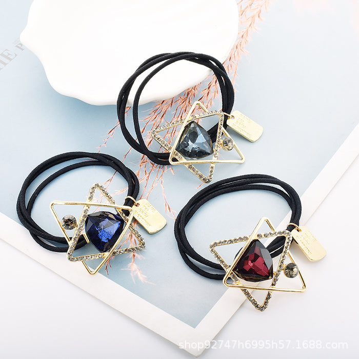 Jewelry WholesaleWholesale crystal leather band JDC-HS-RQ004 Hair Scrunchies 瑞奇 %variant_option1% %variant_option2% %variant_option3%  Factory Price JoyasDeChina Joyas De China