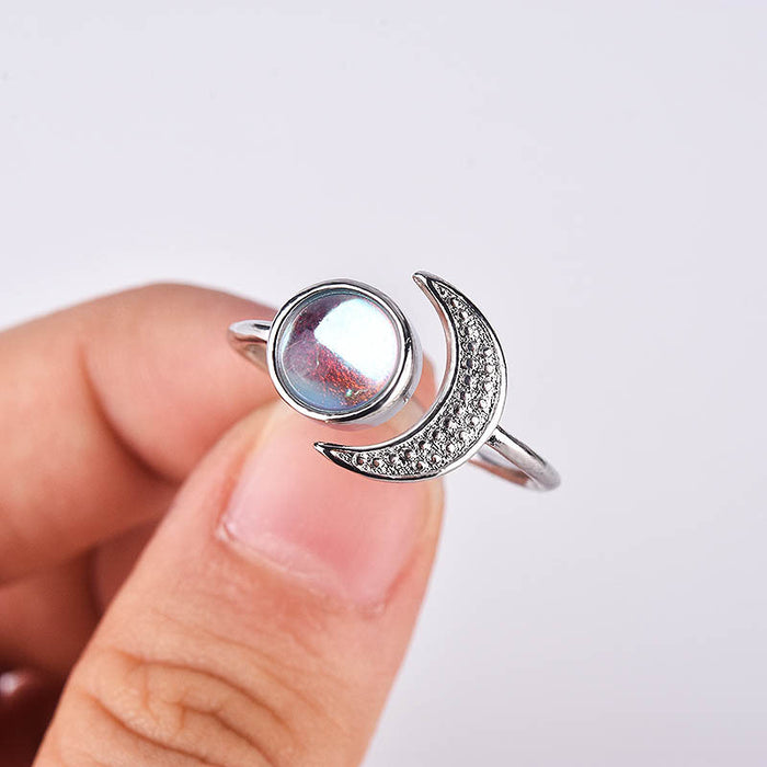 Wholesale Rings 925 Sterling Silver Moonlight Gemstone JDC-RS-ZhenR038