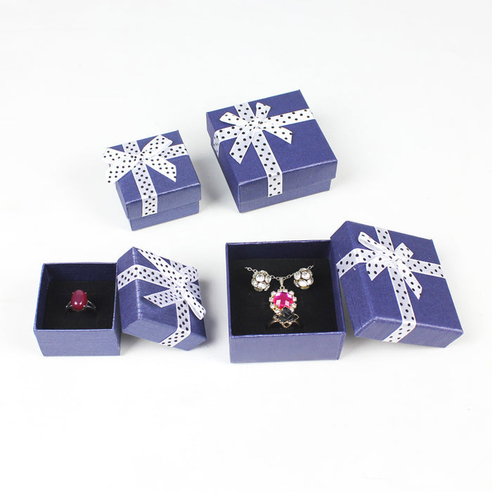 Jewelry WholesaleWholesale Ring Box Bow Bead Pendant Necklace Stud Earring Box Jewelry Packaging Box JDC-JP-Haoke004 Jewelry packaging 豪科 %variant_option1% %variant_option2% %variant_option3%  Factory Price JoyasDeChina Joyas De China