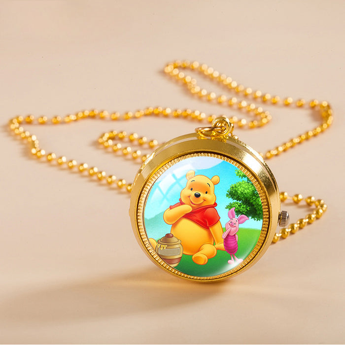 Wholesale Alloy Student Watch Turning Flip Necklace Gyro Watch JDC-PH-XiangL004