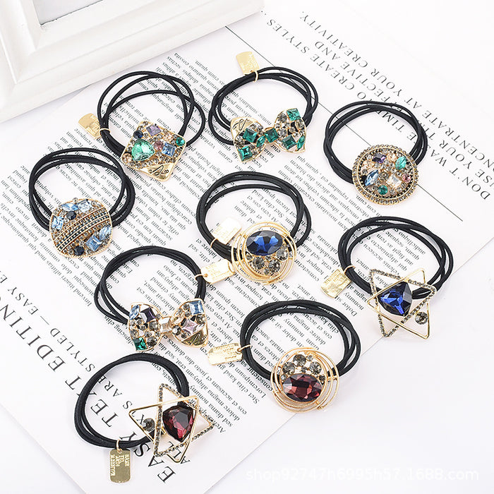 Jewelry WholesaleWholesale crystal leather band JDC-HS-RQ004 Hair Scrunchies 瑞奇 %variant_option1% %variant_option2% %variant_option3%  Factory Price JoyasDeChina Joyas De China