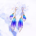 Jewelry WholesaleWholesale long style cicada wing wing gradient color butterfly crystal stud earrings JDC-ES-XuanY005 Earrings 宣妍 %variant_option1% %variant_option2% %variant_option3%  Factory Price JoyasDeChina Joyas De China