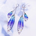 Jewelry WholesaleWholesale long style cicada wing wing gradient color butterfly crystal stud earrings JDC-ES-XuanY005 Earrings 宣妍 %variant_option1% %variant_option2% %variant_option3%  Factory Price JoyasDeChina Joyas De China