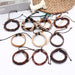 Jewelry WholesaleWholesale Vintage woven DIY combination cowhide Bracelet pack of 10 JDC-BT-PK003 Bracelet 庞克 %variant_option1% %variant_option2% %variant_option3%  Factory Price JoyasDeChina Joyas De China