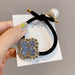Jewelry WholesaleWholesale flash drill clover head rope JDC-HS-GSFS013 Hair Scrunchies 夙尚 %variant_option1% %variant_option2% %variant_option3%  Factory Price JoyasDeChina Joyas De China