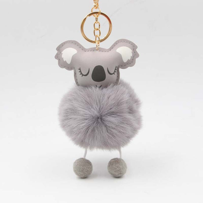 Jewelry WholesaleWholesale koala fur ball keychain plush bag pendant koala car ornament MOQ≥2 JDC-KC-RShu001 Keychains 荣曙 %variant_option1% %variant_option2% %variant_option3%  Factory Price JoyasDeChina Joyas De China