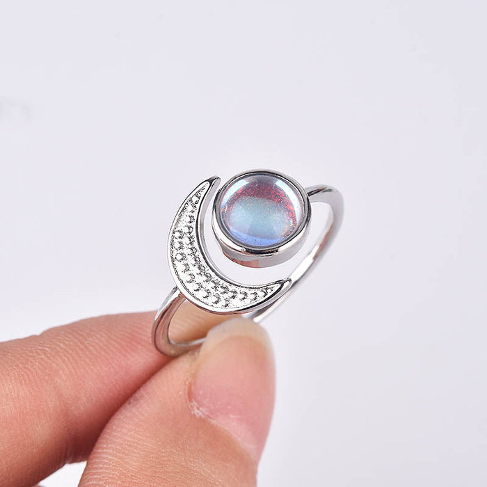 Wholesale Rings 925 Sterling Silver Moonlight Gemstone JDC-RS-ZhenR038