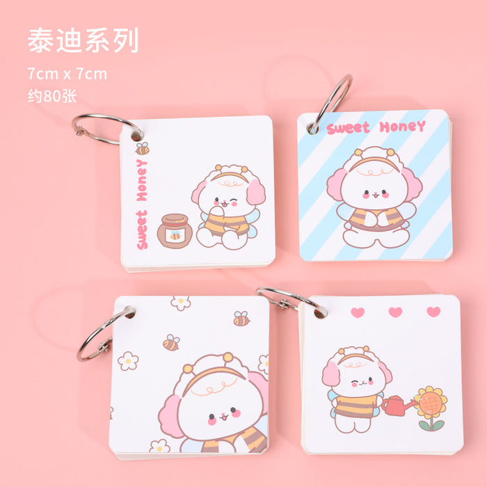 Wholesale animal cartoon iron ring portable notebook JDC-NK-Dichen006