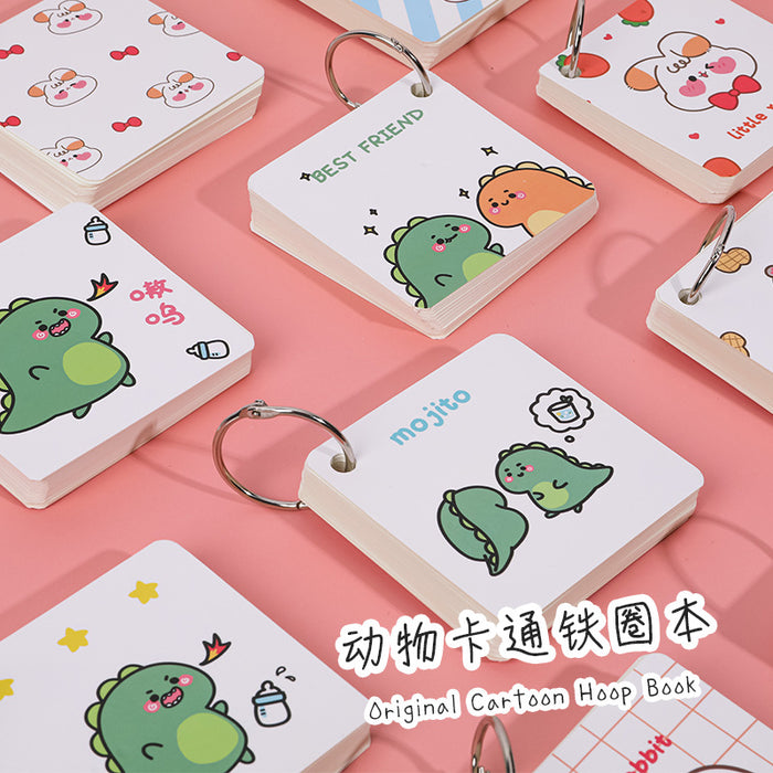 Wholesale animal cartoon iron ring portable notebook JDC-NK-Dichen006