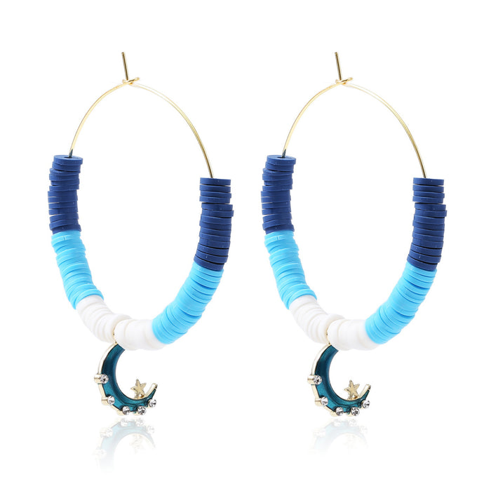 Jewelry WholesaleWholesale handmade accessories soft ceramic material large circle alloy earrings JDC-ES-ManY016 Earrings 满溢 %variant_option1% %variant_option2% %variant_option3%  Factory Price JoyasDeChina Joyas De China