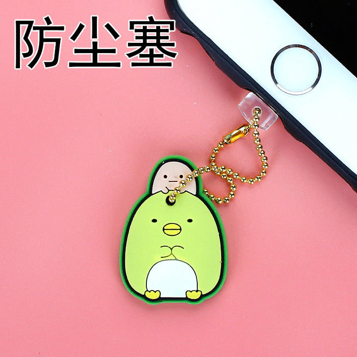 Wholesale Mobile Phone Dust Plug PVC Cute Cartoon Charging Port MOQ≥3 JDC-PC-ZhongJ00011