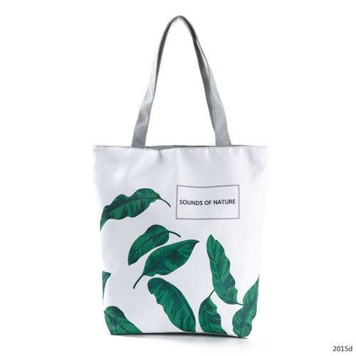 Jewelry WholesaleWholesale print turtle back leaf beach canvas bag JDC-BB-Mobiao002 Beach Bag Beach Bag %variant_option1% %variant_option2% %variant_option3%  Factory Price JoyasDeChina Joyas De China