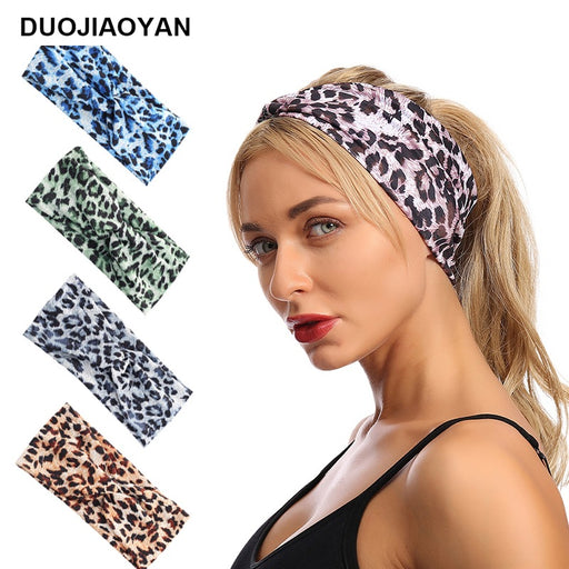 Jewelry WholesaleWholesale Leopard Print Cross Strap Sports Face Wash Headband MOQ≥3 JDC-HD-Jiaoy005 Headband 多娇艳 %variant_option1% %variant_option2% %variant_option3%  Factory Price JoyasDeChina Joyas De China