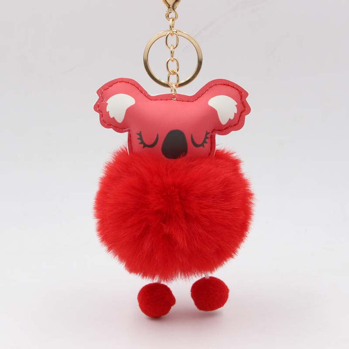 Jewelry WholesaleWholesale koala fur ball keychain plush bag pendant koala car ornament MOQ≥2 JDC-KC-RShu001 Keychains 荣曙 %variant_option1% %variant_option2% %variant_option3%  Factory Price JoyasDeChina Joyas De China