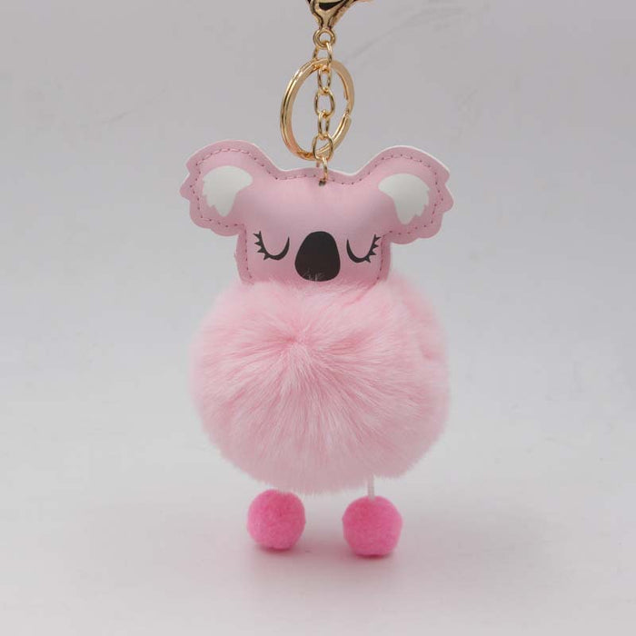 Jewelry WholesaleWholesale koala fur ball keychain plush bag pendant koala car ornament MOQ≥2 JDC-KC-RShu001 Keychains 荣曙 %variant_option1% %variant_option2% %variant_option3%  Factory Price JoyasDeChina Joyas De China