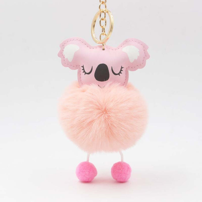 Mayorista Koala Fur Ball Keychain Plush Pends Koala Car Ornament Moq≥2 JDC-KC-RSHU001