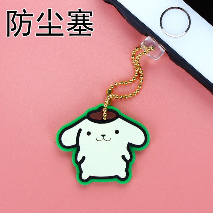 Wholesale Mobile Phone Dust Plug Soft Adhesive Cute Cartoon Charging Port Pendant MOQ≥3 (S) JDC-PC-ZhongJ017