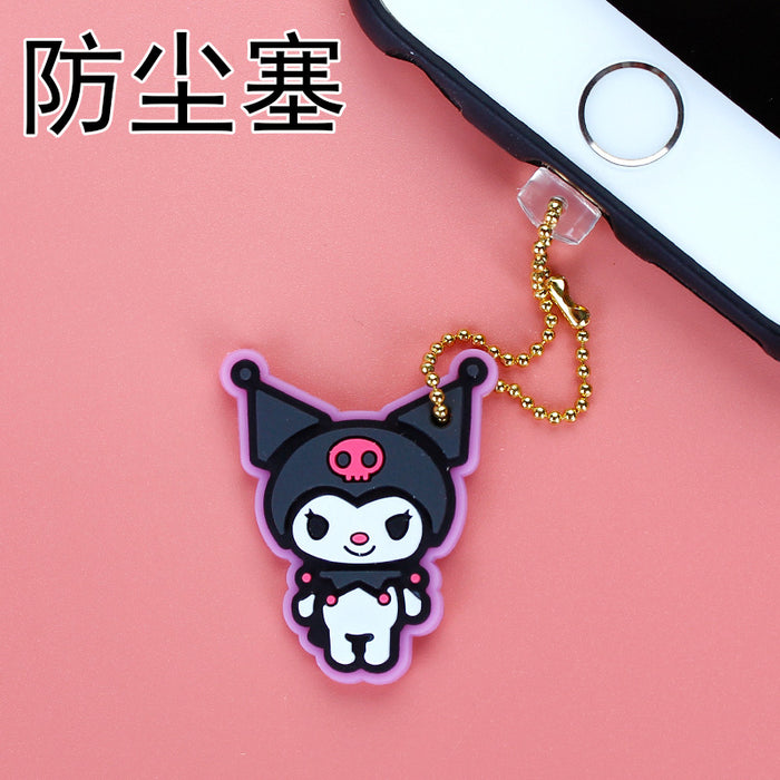 Wholesale Mobile Phone Dust Plug Soft Adhesive Cute Cartoon Charging Port Pendant MOQ≥3 (S) JDC-PC-ZhongJ017