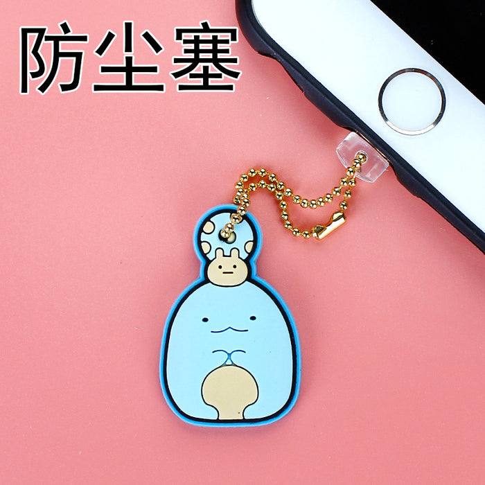 Wholesale Mobile Phone Dust Plug PVC Cute Cartoon Charging Port MOQ≥3 JDC-PC-ZhongJ00011