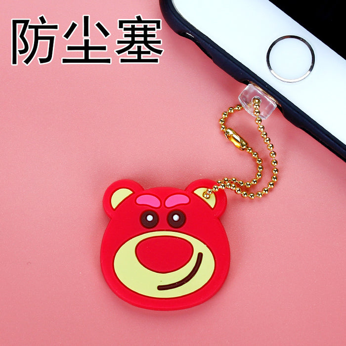 Wholesale Mobile Phone Dust Plug PVC Cute Cartoon Pendant MOQ≥3 (M) JDC-PC-ZhongJ002