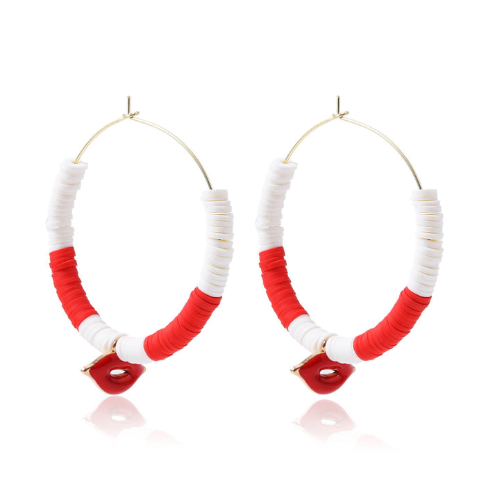 Jewelry WholesaleWholesale handmade accessories soft ceramic material large circle alloy earrings JDC-ES-ManY016 Earrings 满溢 %variant_option1% %variant_option2% %variant_option3%  Factory Price JoyasDeChina Joyas De China