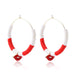 Jewelry WholesaleWholesale handmade accessories soft ceramic material large circle alloy earrings JDC-ES-ManY016 Earrings 满溢 %variant_option1% %variant_option2% %variant_option3%  Factory Price JoyasDeChina Joyas De China