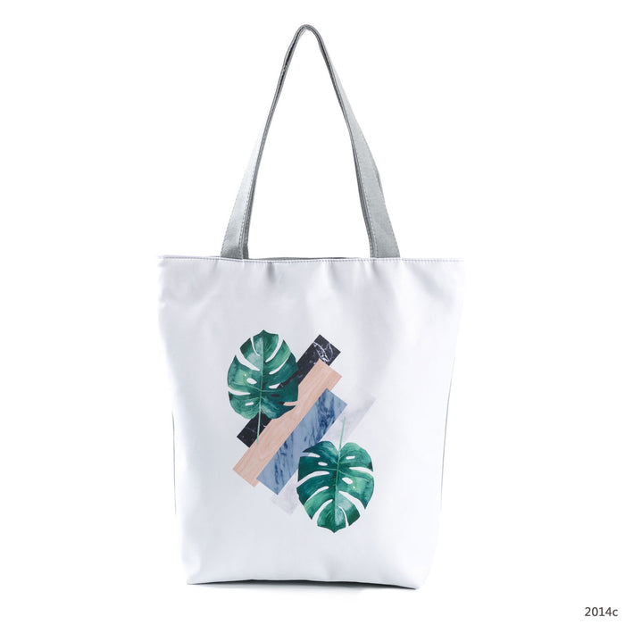 Jewelry WholesaleWholesale print turtle back leaf beach canvas bag JDC-BB-Mobiao002 Beach Bag Beach Bag %variant_option1% %variant_option2% %variant_option3%  Factory Price JoyasDeChina Joyas De China