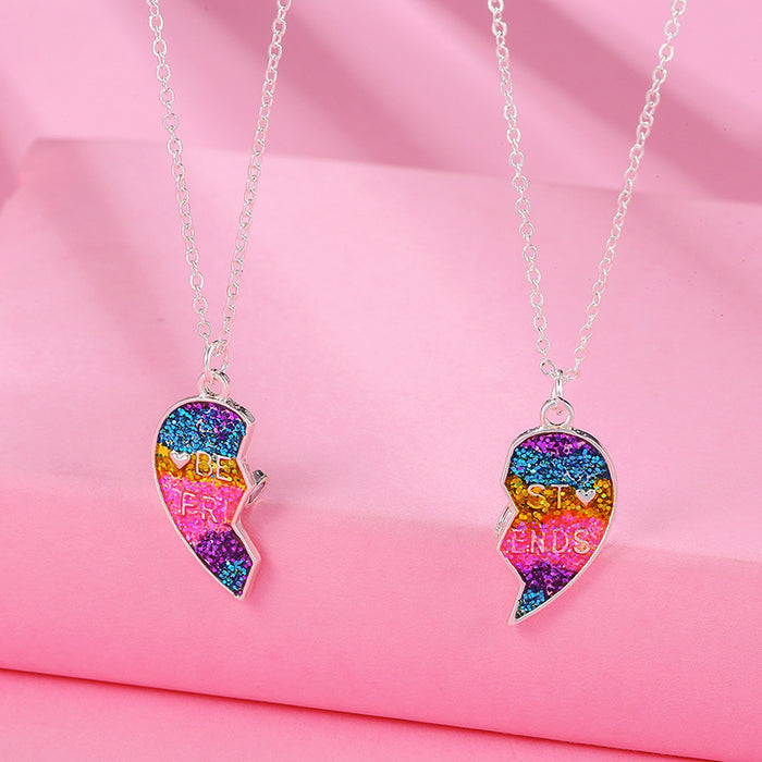 Jewelry WholesaleWholesale Alloy Gradient Color Kids Necklace  MOQ≥3 JDC-NE-yilai003 Necklaces 亿涞 %variant_option1% %variant_option2% %variant_option3%  Factory Price JoyasDeChina Joyas De China