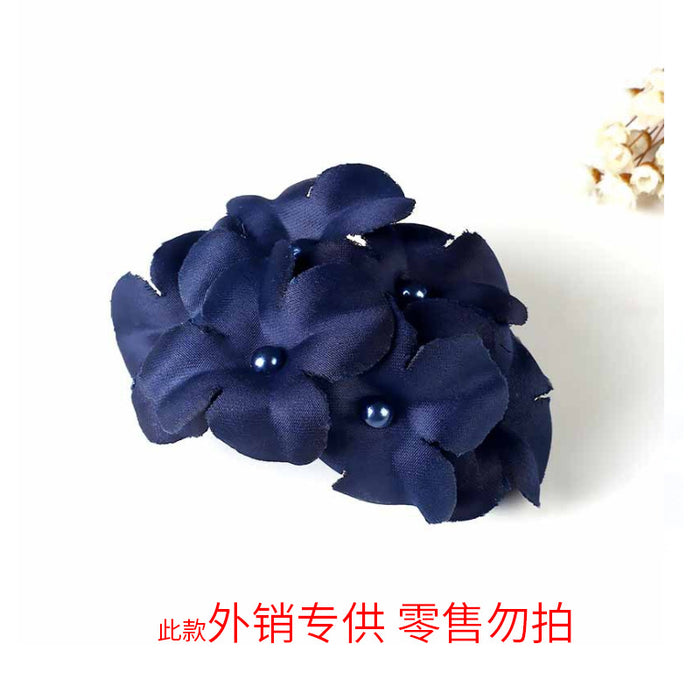 Wholesale fashion handmade fabric six small flower hair clips JDC-HS-RXGS004