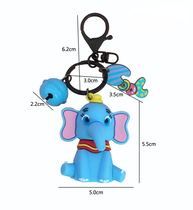 Wholesale Cartoon Elephant PVC Keychain (M) MOQ≥5 JDC-KC-SGDD001